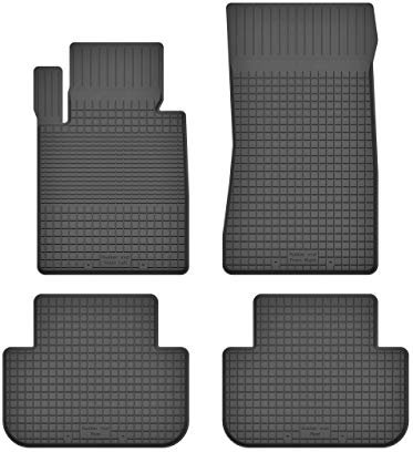 Gummimatten Fußmatten 1.5 cm Rand kompatibel mit BMW 5 5er e34 (Bj. 1988-1997) ideal angepasst 4 -Teile EIN Set