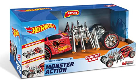 Hot Wheels Street Creeper Age 3+, Motorised Vehicle for kids, Monster Action, Realistic and Unique with lights and sounds, Licensed Toy, Bladez Toyz