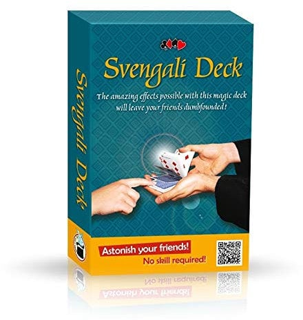 Svengali Deck Trickkarten-Spiel mit Deutscher Anleitung | Zauberkarten inkl. 10 Tricks | Magic Deck, Kartenspiel zum Zaubern, Gezinkte Karten, Zauber-Spielkarten für Erwachsene