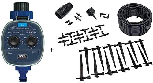 Programador C4099O + Kit micro-riego para 12 plantas con Reductor de Presión.