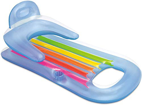 Intex 58802 Br?unung - Colch?n hinchable (160 x 85 cm), color azul claro