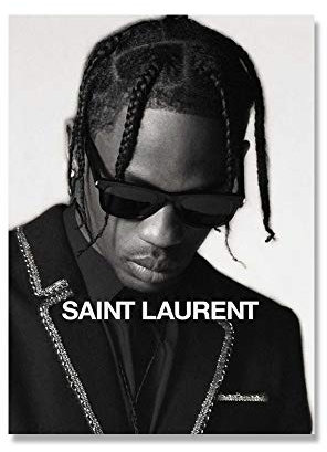 Leinwand Wand Kunst Druck Schwarz Weiß Travis Scott Music Star Rap Hip Hop Rapper Mode Model Kunst Malerei Leinwand Poster Wand Wohnkultur (Size : 60x80cm no Frame)