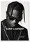 Leinwand Wand Kunst Druck Schwarz Weiß Travis Scott Music Star Rap Hip Hop Rapper Mode Model Kunst Malerei Leinwand Poster Wand Wohnkultur (Size : 60x80cm no Frame)