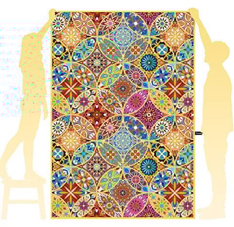 OCOOPA Mikrofaser Strandtuch - Extra großes 200x145 cm Schnell Trocknendes, Weiches, Leichtes, Pflegeleicht, Kompaktes, Sandfreies Handtuch, Perfekt für Strand Schwimmen