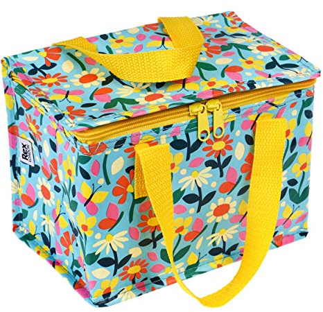 Rex London - Insulated Lunch Bag for Kids Foil Lined - Butterfly Garden | lunch bag, insulated lunch bag, lunchbag, thermal container, food carrier, soft lunchbag, cooler box
