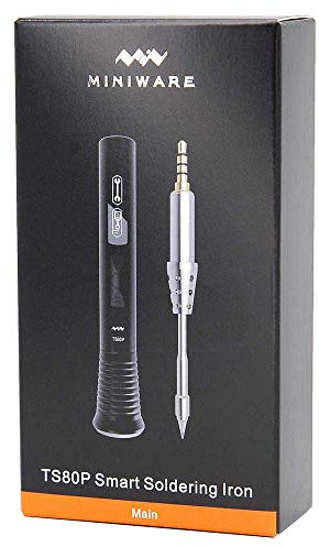 Charmgle Soldering Iron Station Smart Mini Portable Tools Kit Fast Heat up to 572℉ USB Digital OLED Display Set Original Upgraded TS80P Hot Air Rework Pen