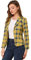 Allegra K Blazers de costume pour femme, blazers en daim, revers cranté ouvert sur le devant, blazer imprimé sur toute la longueur, vestes blazers pour femmes, Carreaux jaunes, 44