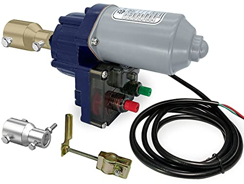 UYGALAXY Motore arrotolabile per serra da 100 W, con interruttore di finecorsa, telaio a rullo per tenda elettrica impermeabile, CC 24 V, 2,8 giri/min, per ventilazione automatica della serra (con set