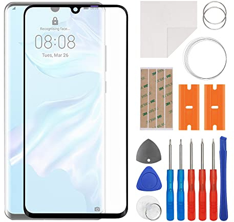 swark Display Glas Frontglas Reparatur Set kompatibel mit Huawei P30 Pro inkl. Werkzeugsatz