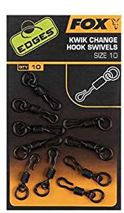 Fox Edges Kwik Change Hook Swivels | # 10 | Montagematerial