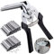 Mardatt 1201-teiliges M-Clips-Set mit Nagelringzange, Geländerzange, Käfigklemme mit Nagelrille, Polstermontage, Reparatur, Handwerkzeuge für Hühner, Wachtelkäfige, Kordelzaunbefestigung