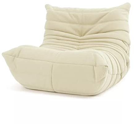 KESHUI Nordic Fireside Stuhl weiche Fleece Freizeit Single Sofa Couch Lounge Stuhl for Wohnzimmer Schlafzimmer Salon Büro (Color : A Black)