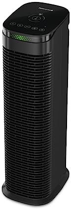 Honeywell HEPA Air Purifier for Home, 990 Ft² Rooms in 1 hour, Auto Mode, Air Quality Indicator, Reduces Dust, Pollen, Pet Dander, All Smoke Types, Odors, Black, HPA180B