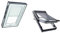 Original Roto Vorteils-Set Verdunkelungsrollo in Weiß und Außenrollo Screen Für Designo R6/R8 Führungsschiene Silber Größe ZRV 094/118, 09/11 Größe ZAR 094/xxx Breite 94 cm