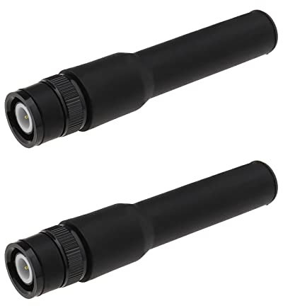 Be In Your Mind 2 Stück Walkie Talkie Antenne Kompatibel mit Uniden SR30C Bearcat BC125AT BCD436HP BC75XLT BCD325P2 Radio BNC Stecker Soft Antenne 20MHz - 1300MHz
