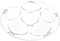Kosherific Premium Plastic Seder Plate for Passover | Built in Fillable Dividers | Elegant White and Silver Design | Perfect Pesach Seder Plate