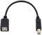 cablecc Cavo di prolunga USB 2.0 maschio tipo B a femmina, nero, per stampante e scanner disco, 20 cm