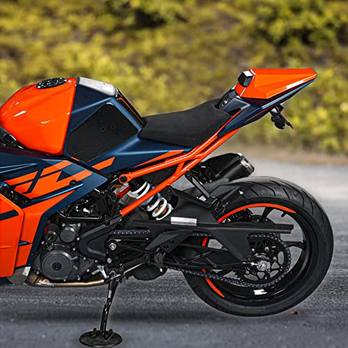 TAZGANTAX Motorrad-RC390-Einzelsitzbezüge, Hart-ABS-Rücksitzverkleidungen, Hump-Verkleidung, Heckabschnitt, Ersatzzubehörteile für K-T-M RC390 RC 390 RC-390 R-C 390 2022 2023 (Orangefarben)