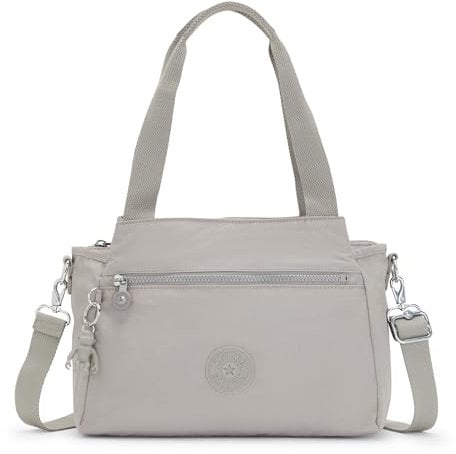 Kipling Elysia Mittelgroße Schultertasche, Schultertaschen, Grey Gris (Grau)