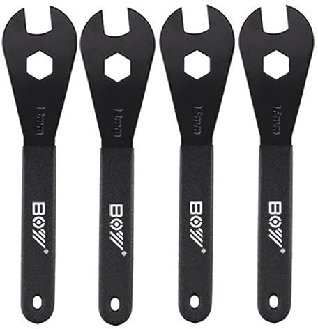 SONZUIA Bike Cone Wrench Set Tool (13, 14, 15, 16mm) Bicycle Wheel Hub Axle Nut Install Remover Cycling Spanner