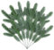 Lorigun 24 Pcs Ramas Pino Artificiales, Ramas Navidad de imitación para Manualidades, Agujas de Pino Artificiales DIY Guirnalda Árbol de Navidad Relleno Decoraciones Ramas de Navidad de imitación