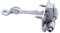 SHLPDFM 9181C8 Charnière de porte avant droite gauche compatible avec Peugeot 206 CC 5DR 3DR