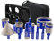SHDIATOOL Diamant Bohrrone Fliesenbohrer Set - 11Stück(6/8/10/20/28/32/35/45/65mm Bohrer mit Dreikant-Schaft/25mm Bohrer Fingerbohrer/50mm Fasenbohrer) für Porzellan Fliesen Keramik Granit Marmor
