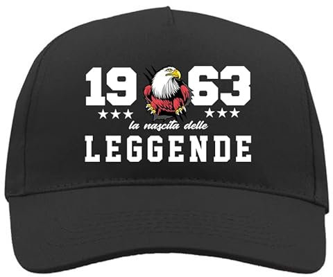 TeeDesign Casquette Années Cadeau Anniversaire Naissance des Légendes Gadget Année Jolie Idée Cadeau Anniversaire pour Lui ou pour elle, 62 ans, Taille Unique