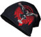 Herren Long Beanie Mütze Odins Raben mit Thors Hammer Wikinger Nordic Norse skal