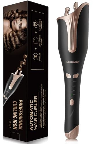 Innovatives automatische Locken für alle Altersgruppen Wandbehang, Bettwäsche Lockenstab (Black Gold)