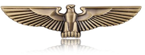 Buzopuw Adler-Metall-Auto-Emblem, 3D-Hawk-Tier-Dekoration, Metall-Auto-Aufkleber, Heck-Dekoration (Bronze)