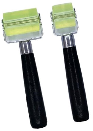 Lot de 2 rouleaux de pressage pour isolation acoustique de voiture - 3 cm - Rouleau de colle - Rouleau de couture de 5 cm - Rouleau de papier peint - Rouleau de papier peint - Rouleau en silicone