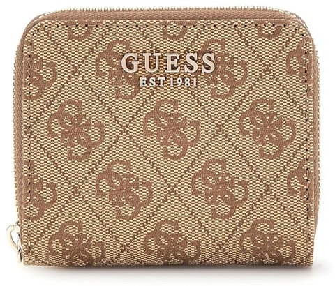 GUESS Laurel Zip Around Wallet S Latte Logo