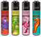 Clipper Feuerzeuge, Set mit 4 Stück, außergewöhnliche Motive (Chimeras)