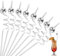 26 Pcs Disco Balls Cocktail Straws Plastic Mirror Ball Straws 70s Reusable Drinking Straws Cake Pops Decorative Straws Sticks for Home Bar Party New Years Christmas Use (silver)