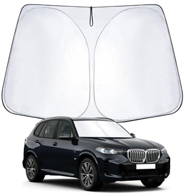 WEIPIN Parasol Delantero Compatible con BM-W X5 X6 X7 G05 G06 G07 2014-2023 2024 2025 2026 Parasol para X5 X6 G05 G06 con protección UV, enfriamiento