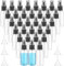 100 Pcs Small Plastic Spray Bottles Bulk, 30 ml Clear Empty Travel Bottle, Fine Mist Spray Bottles Containers with 5 Funnel, Mini Refillable Atomiser for Perfume Skin Toner Essential Oils