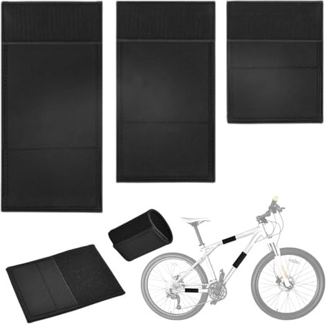 Lot de 3 protections de cadre de vélo - Accessoires de porte-vélos - Protection contre les rayures - Pour vélo électrique et vélo - 3 tailles - Fixation facile - Idéal pour le transport de vélos