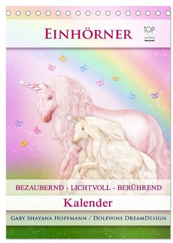 Einhörner - Kalender (Tischkalender 2026 DIN A5 hoch), CALVENDO Monatskalender: Bezaubernde Einhörner an deiner Seite (CALVENDO Gesundheit)