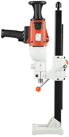 2200W Kernbohrmaschine, 1200 U/min Trocken und Nass Design Kernbohrer, Kernbohrgerät 180mm mit Ständer, Multi-Winkel-Betrieb, 2-in-1 Vertikaler Handbetrieb, für Stahlbeton/Ziegel/Marmor