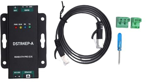 Asixxsix 485 ETH Pro Serial Zum Ethernet -Modul, RS485 zu RJ45 -Konverter mit Doppelanschlüssen Hoher Geschwindigkeit mit Niedriger Leistung, für Modbus Mott JSON Realcom