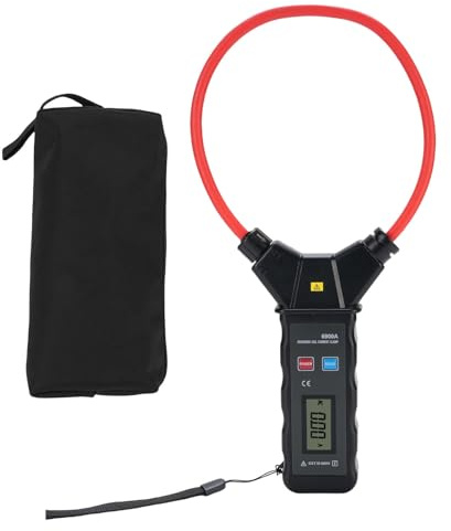 Fafeicy Pinza Amperometrica Amp con Bobina Flessibile per Misurazione Corrente CA con Multimetro Digitale Retroilluminato LCD 0-5000A 0-6000V
