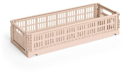 HAY - Colour Crate Korb Mini Oblong, powder, recycled