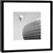 COGNOSCO Fotografie im Holzrahmen: Allianz-Arena München-Fotodruck-Format 27 x 27 cm-Rahmenfarbe Hochwertiges Wandbild, Geschenkidee oder Souvenir aus dem Freistaat Bayern, Holz, Schwarz-Weiß, Rahmen