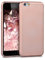 kwmobile Case Compatible with Apple iPhone 6 / 6S Case - Soft Slim Metallic TPU Silicone Cover - Metallic Rose Gold