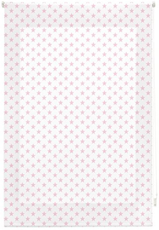 blindecor Stars Rollo, Stoff, Pink, 110 x 180 cm