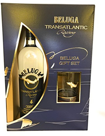 Beluga Wodka Transatlantic Racing Vodka Russian Geschenk-Set 40% 1x 0,7 Liter