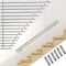 Melko Barandilla interior para escaleras, pasamanos de pared de 50 cm, pasamanos de acero inoxidable V2, incluye soporte de pared y tapas