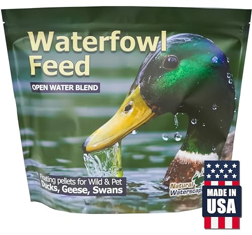Natural Waterscapes Waterfowl Feed (5 lb) Floating Duck Food | for Wild Ducks, Pet Ducks, Geese, Swans