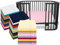 Emily´s Check Kinder Jersey Spannbetttuch für Lauf- und Krabbelgitter 1476.2098, 75 x 100 cm, zartrosa